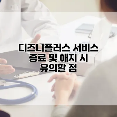 디즈니플러스 서비스 종료 및 해지 시 유의할 점